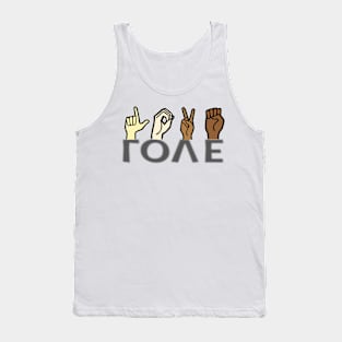 Love Hand Sign - For Light colors Tank Top